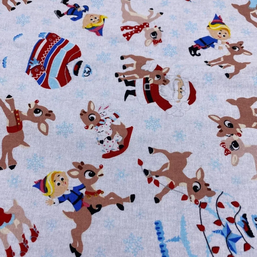 Rudolf the Red Nose Reindeer queen size handmade pillowcase misfit toys Herbie